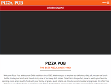 Tablet Screenshot of pizzapub.com